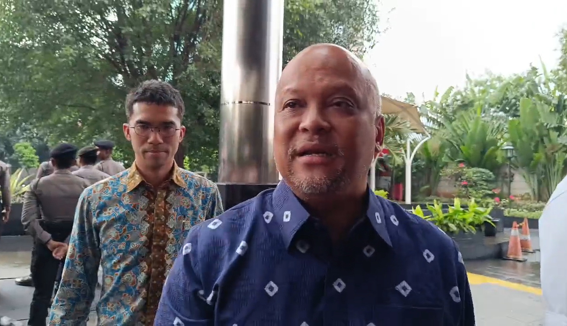 Ilham Habibie di KPK (SinPo.id/ David)