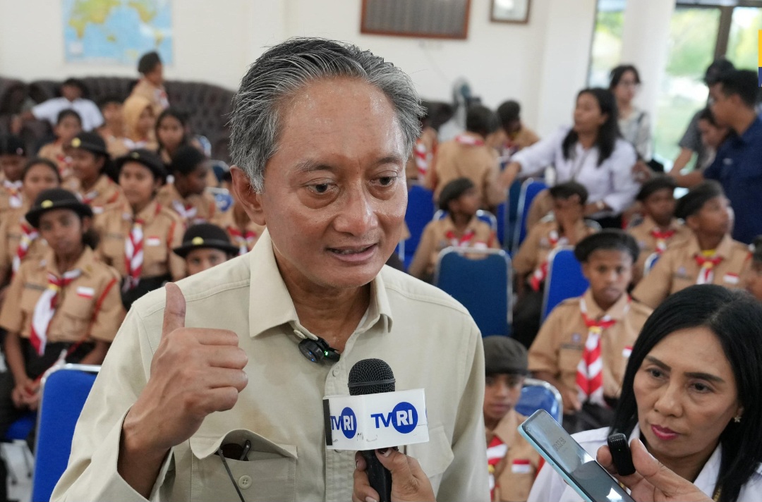 Menteri Pekerjaan Umum RI Dody Hanggodo meninjau sekolah rakyat di Kupang. (SinPo.id/dok. KemenPU)