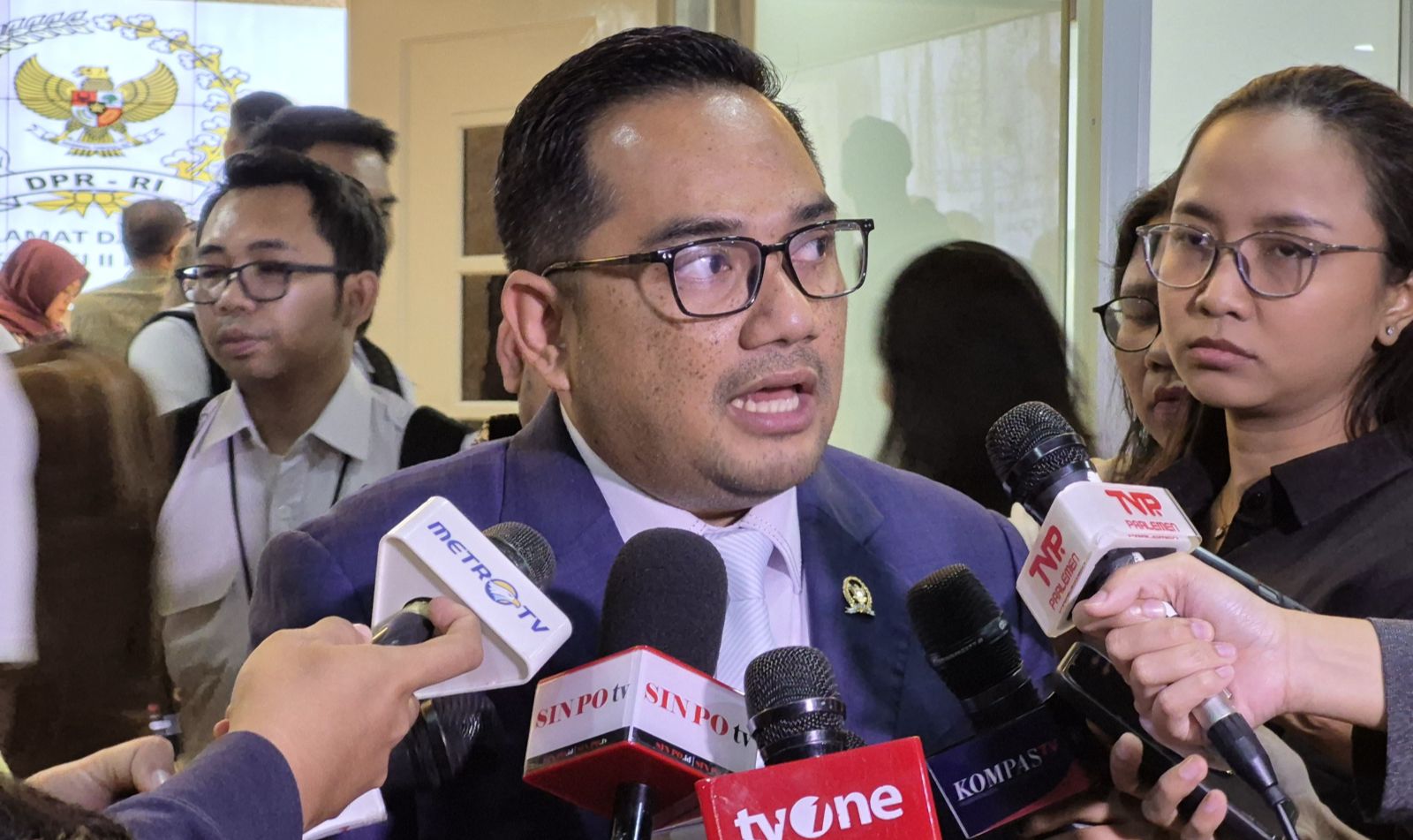 Ketua Komisi II DPR RI M Rifqinizamy Karsayuda. (SinPo.id/Galuh Ratnatika)