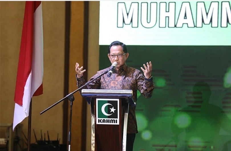 Mendagri Tito Karnavian hadiri m Pertemuan Regional KAHMI se-Sumatera. (SinPo.id/dok. Kemendagri)