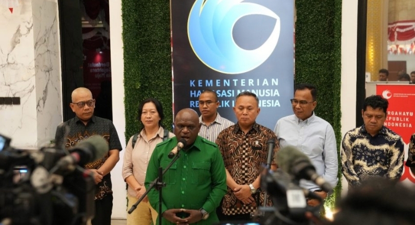 Menteri Hak Asasi Manusia RI Natalius Pigai. (SinPo.id/dok. Kemenham)