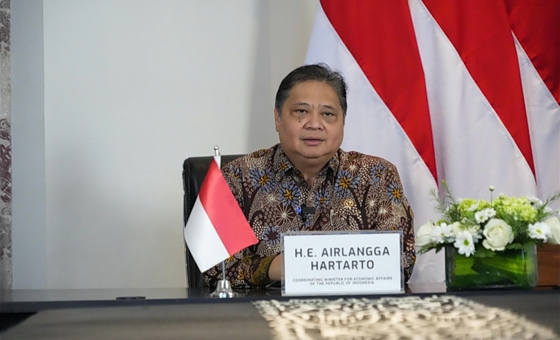 Menteri Koordinator Bidang Perekonomian Airlangga Hartarto. (SinPo.id/dok. Ekon)