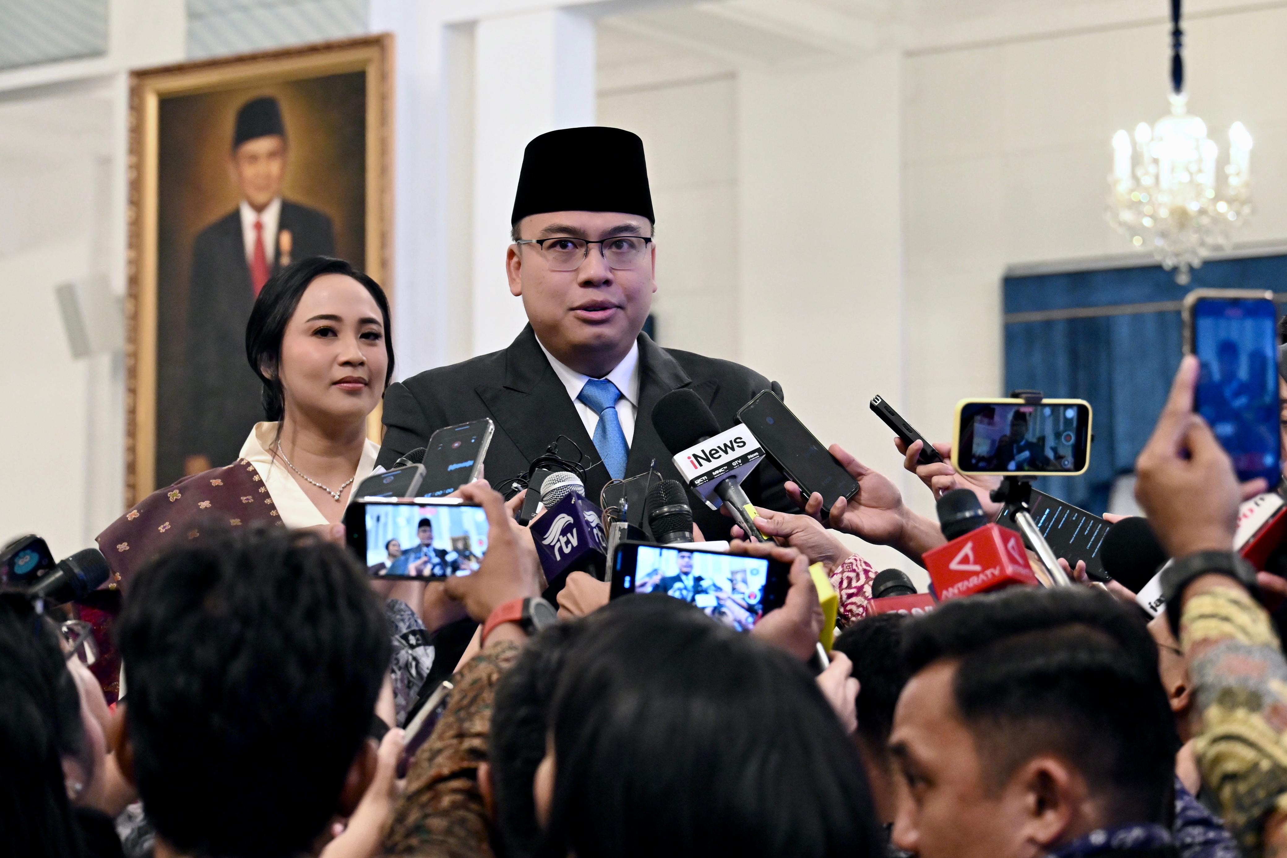 Para Menteri dan Kepala Badan Tegaskan Komitmen Mengabdi usai dilantik Presiden Prabowo (SinPo.id/Setpres)