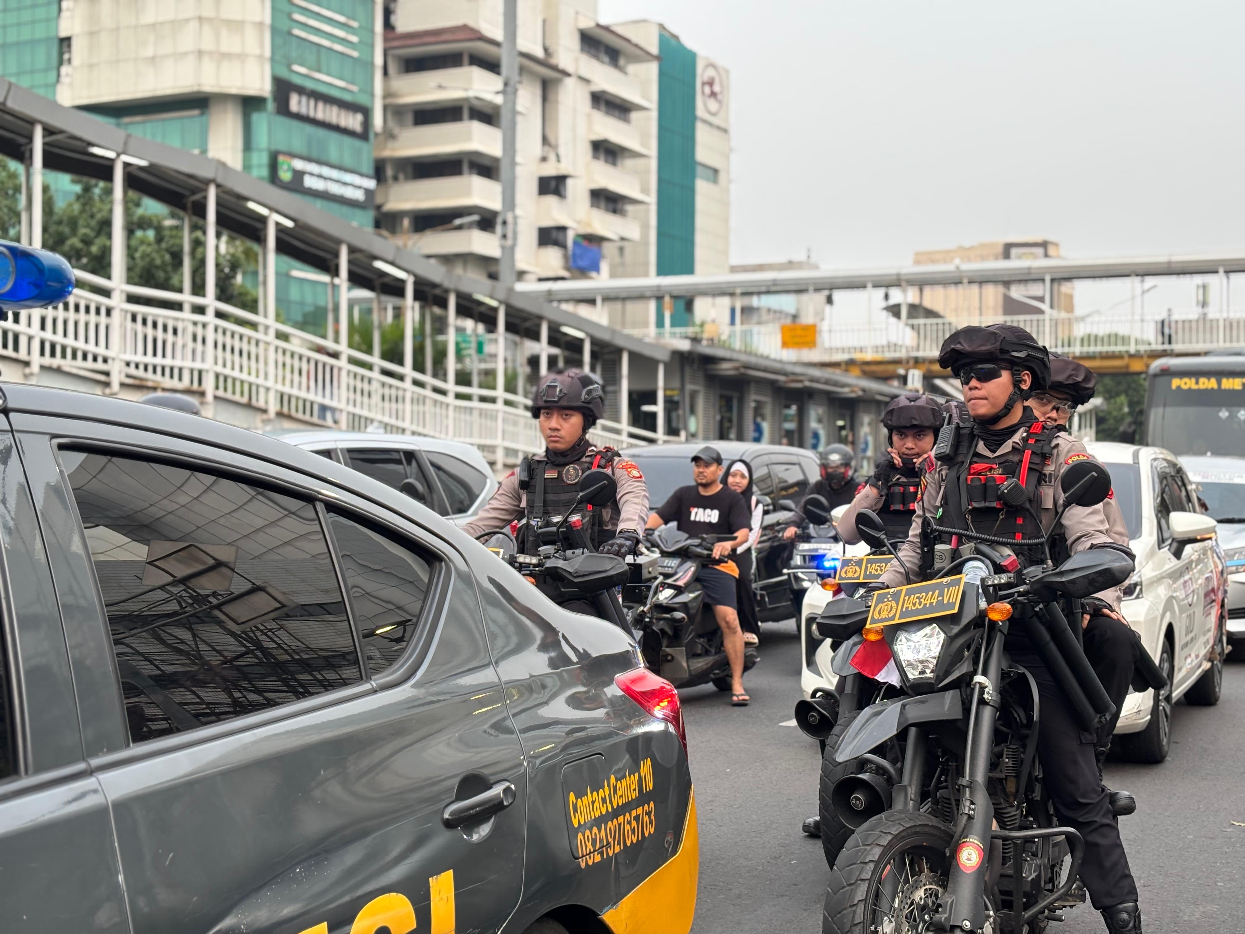 Patroli skala besar di Jakarta (SinPo.id/ Dok.PMJ)