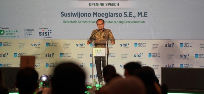 Sekretaris Kementerian Koordinator Bidang Perekonomian Susiwijono Moegiarso (SinPo.id/ Dok. Ekon)