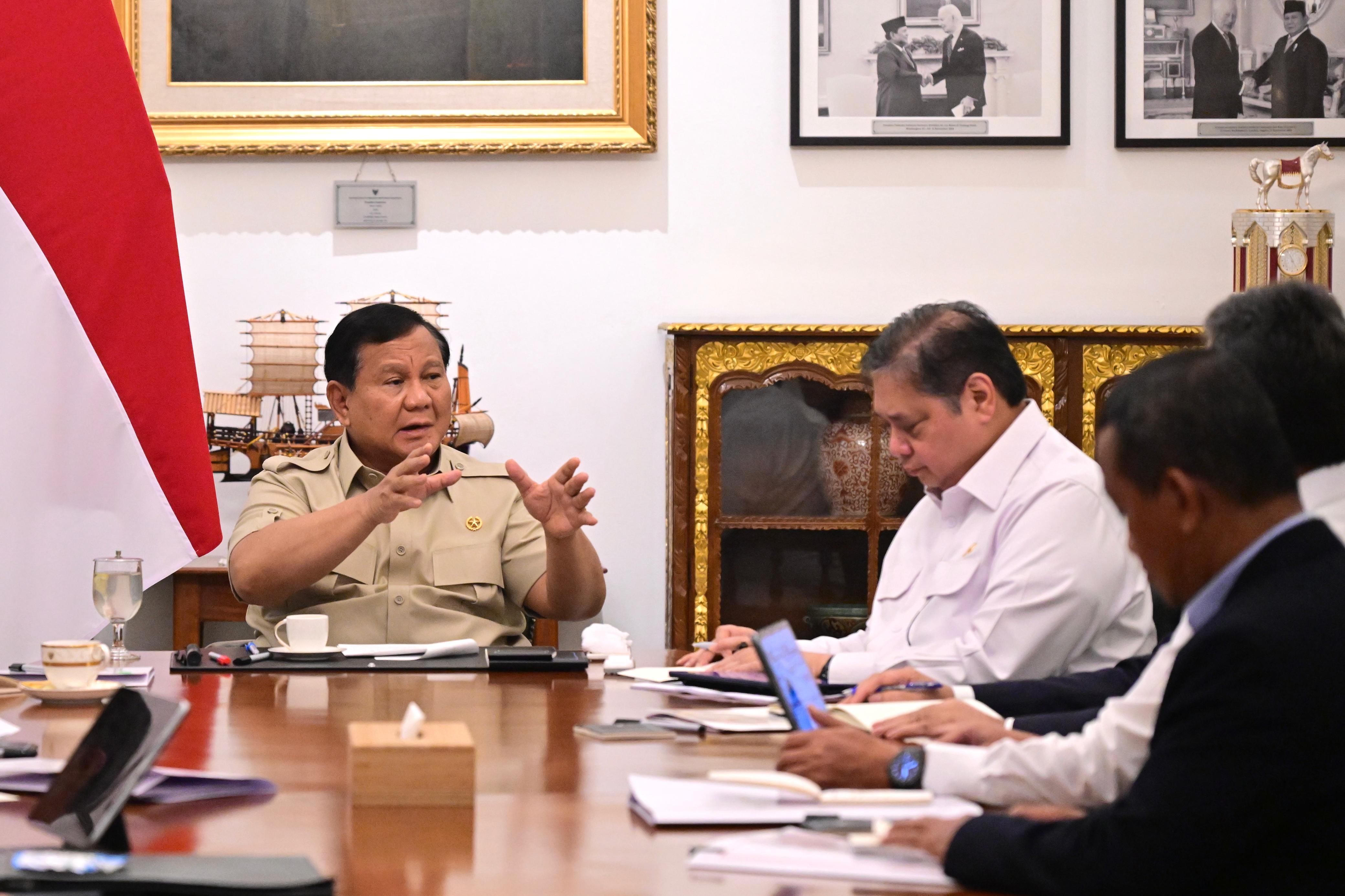Presiden Prabowo Pimpin ratas di Istana Negara (SinPo.id/Setpres)