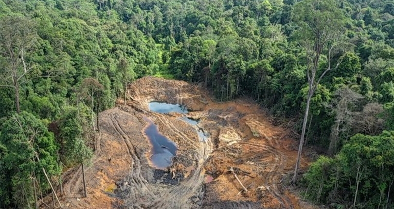 Ilustrasi bekas penambangan ilegal. (SinPo.id/Antara)