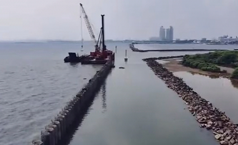 Ilustrasi pembangunan tanggul laut atau Fase A di kawasan Ancol Barat (SinPo.id/ Dok. Dinas SDA DKI)