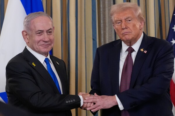 Perdana Menteri Israel Benjamin Netanyahu dan Presiden Amerika Serikat Donald Trump. (SinPo.id/AP)