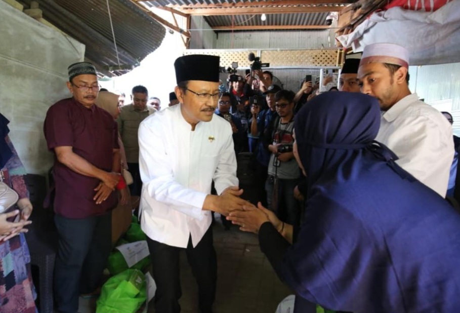 Kemensos santuni korban unjuk rasa Makasaar (SinPo.id/Kemensos)