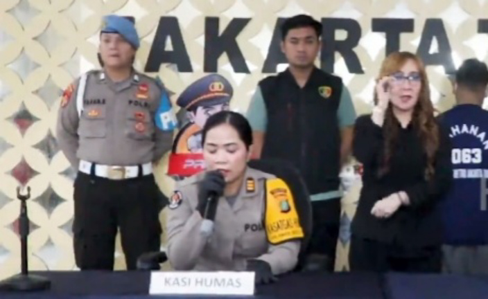 Konfrensi pers kasus pencabulan di Jaktim (SinPo.id/Dok.Polres Jaktim)