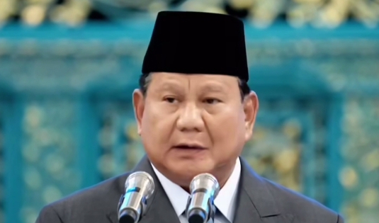 Presiden Prabowo Subianto melantik lima pejabat Kabinet Merah Putih (SinPo.id/ Tangkapan layar)