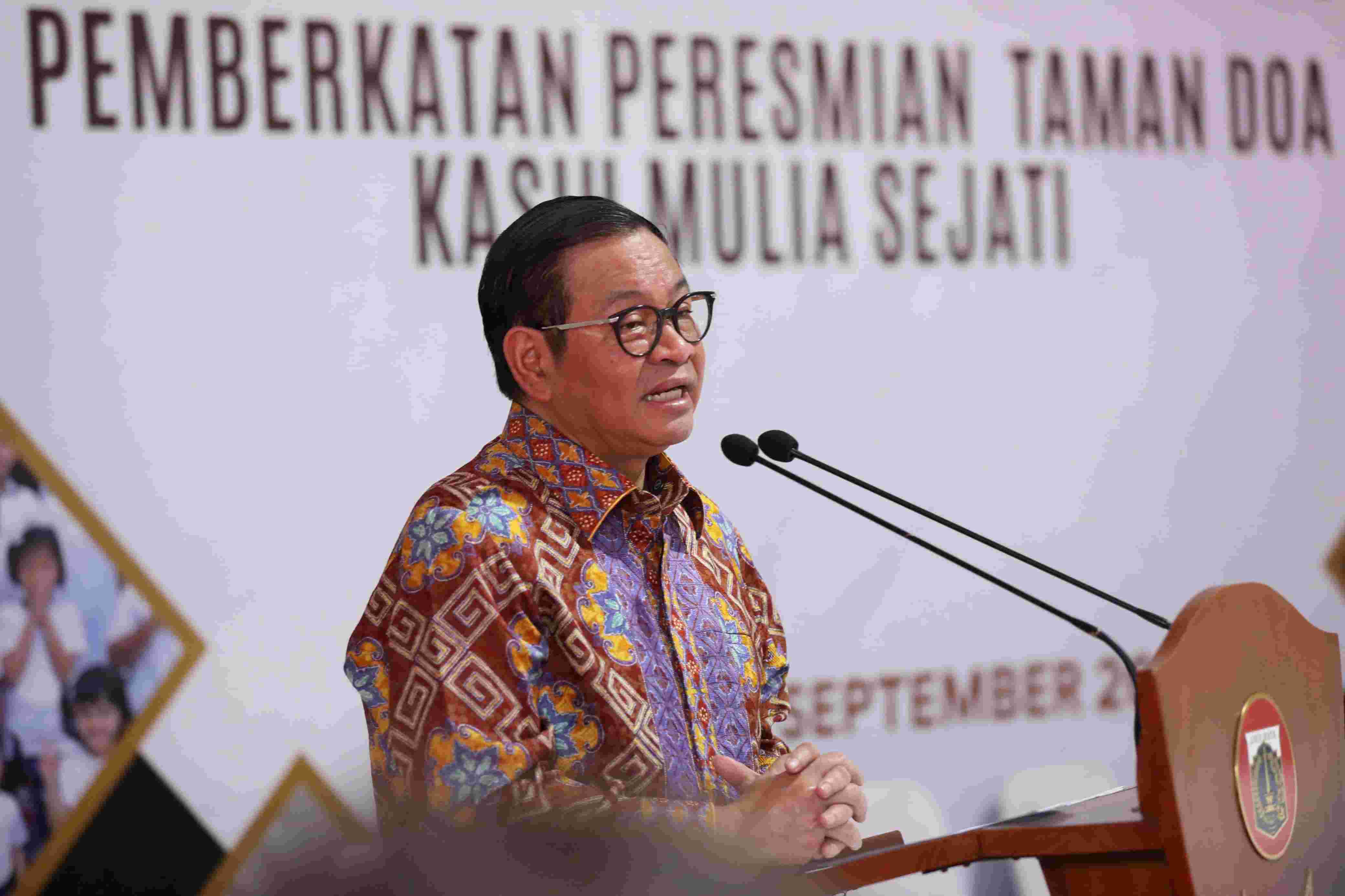 Gubernur DKI Jakarta Pramono Anung resmikan Taman Doa (SinPo.id/ Dok. Pemprov DKI)