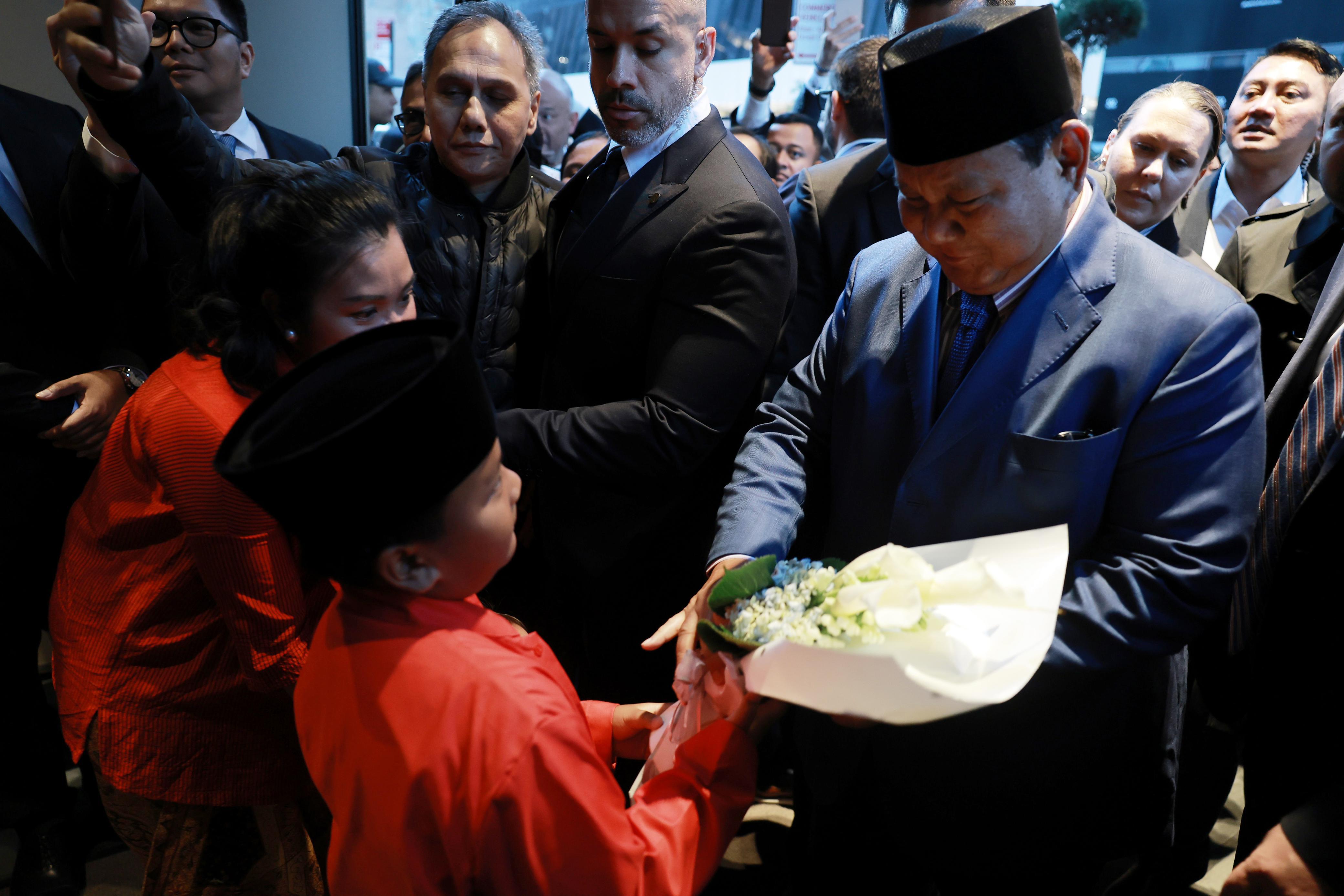 Prabowo disambut Diaspora di New York AS (SinPo.id/Biro setpres)