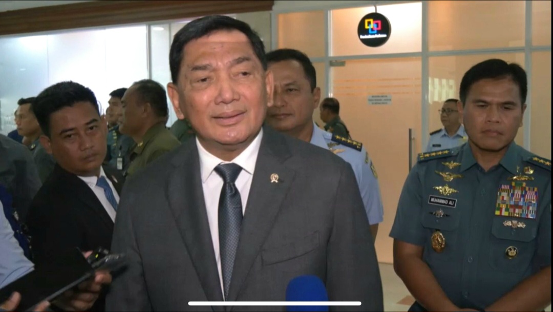 Menhan Sjafrie Sjamsoeddin (SinPo.id/Galuh R)