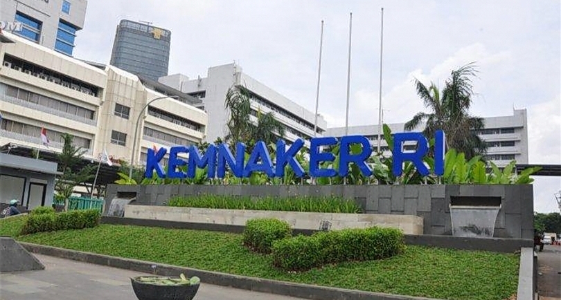 Gedung Kementerian Ketenagakerjaan RI (SinPo.id/Ashar)