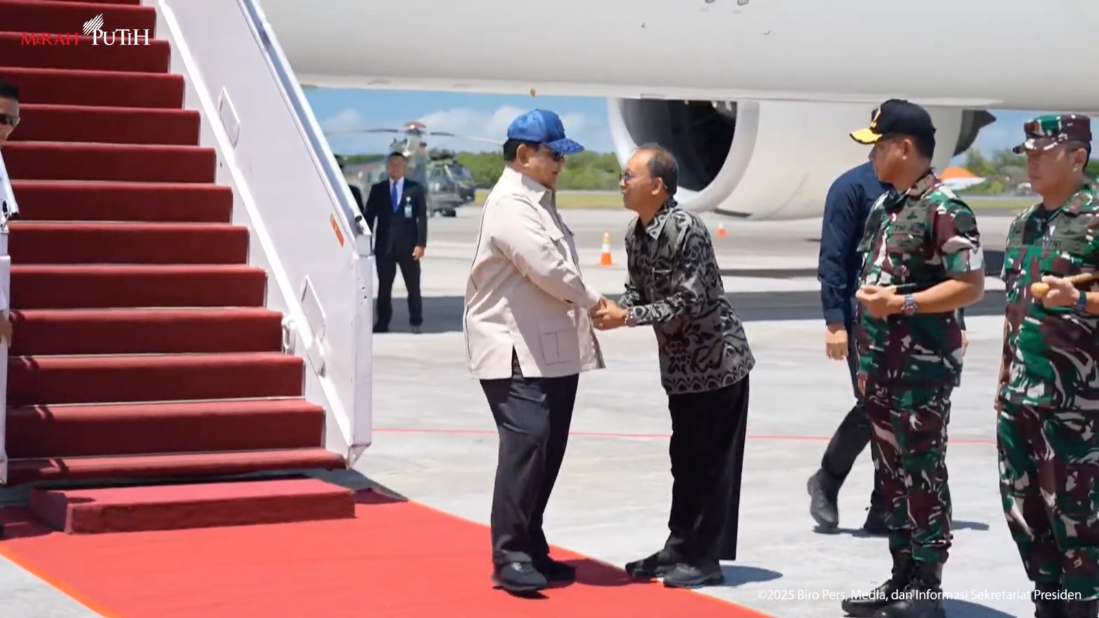 Tiba di Bali, Prabowo Kunjungi Lokasi Bencana Banjir (SinPo.id/YouTube)