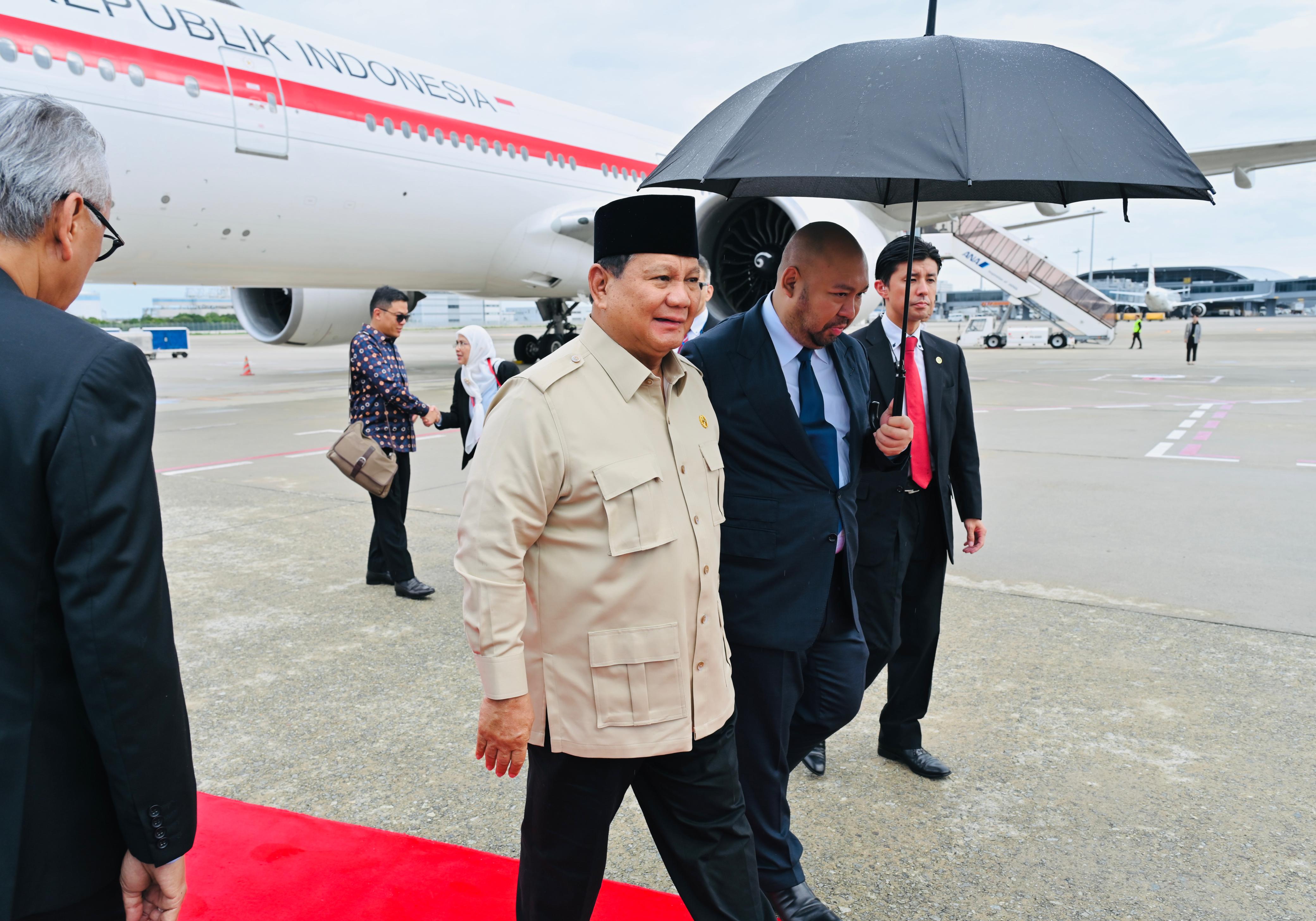 Tiba di Osaka, Presiden Prabowo akan Kunjungi Paviliun Indonesia pada Expo 2025 Osaka (SinPo.id/Biro Setpres)