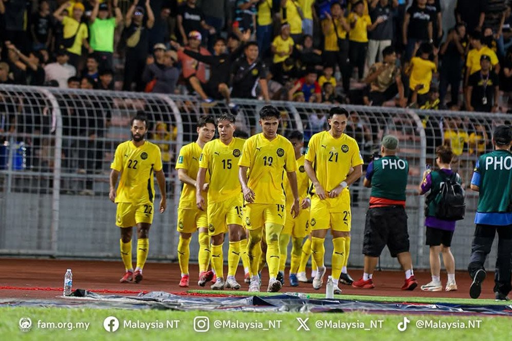 Timnas Malaysia saat melawan Cape Verde di laga uji coba. (SinPo.id/dok.instagram/famalaysia)
