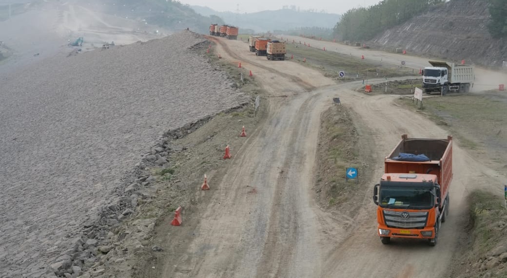 Pembangunan Bendungan Jragung di Kabupaten Semarang (SinPo.id/ Dok. KemenPU)
