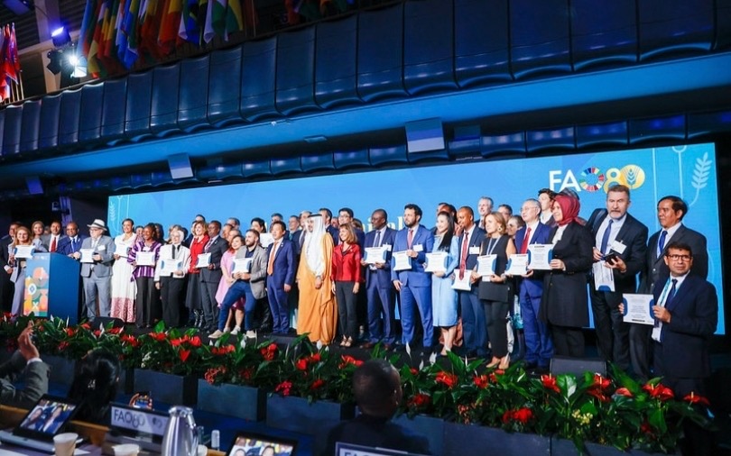 Acara Global Technical Recognition Ceremony di Kantor Pusat FAO, Roma, Italia. (SinPo.id/dok. Kementan)