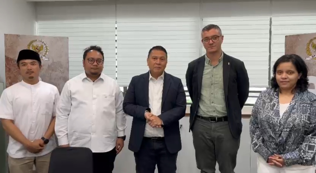 BKSAP DPR bertemu DBS Palestinian Centre (SinPo.id/ Tim Media)