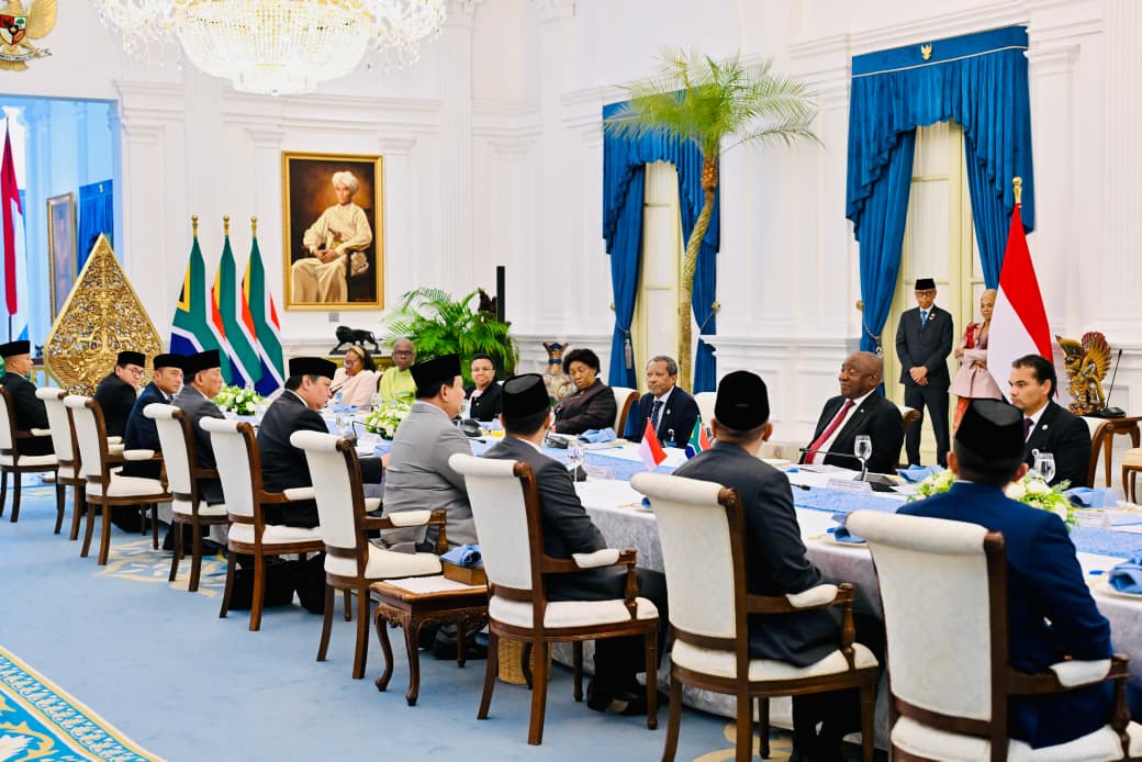 Diplomasi Kuliner Hangatkan Pertemuan Presiden Prabowo dan Presiden Ramaphosa di Istana Merdeka (SinPo.id/Setpres)