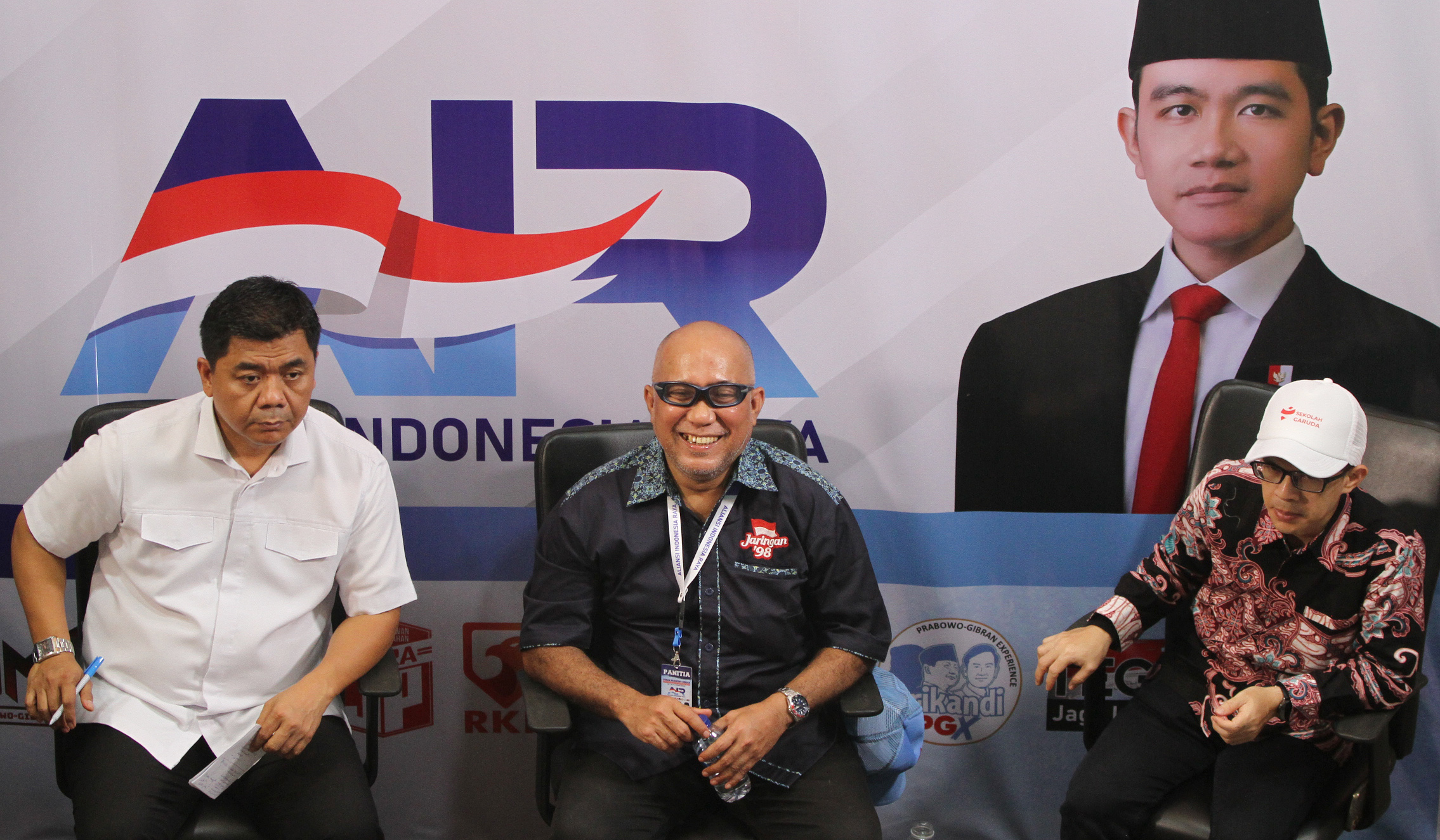 Diskusi publik relawan Prabowo-Gibran. (Agus Priatna/SinPo.id)