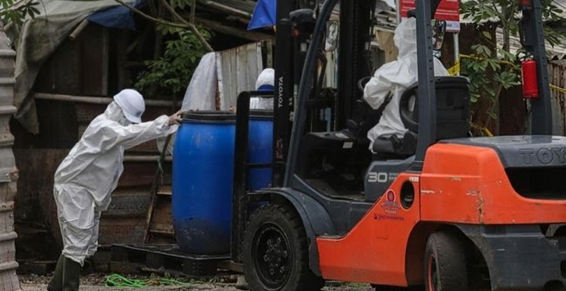 Kawasan Industri Cikande, Kabupaten Serang, resmi ditutup. (SinPo.id/Antara)