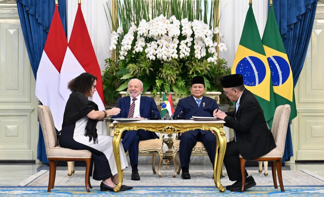 Indonesia dan Brasil Sepakat Menuju Kemitraan Ekonomi Komprehensif untuk Perkuat Perdagangan dan Investasi (SinPo.id/Biro Setpres)