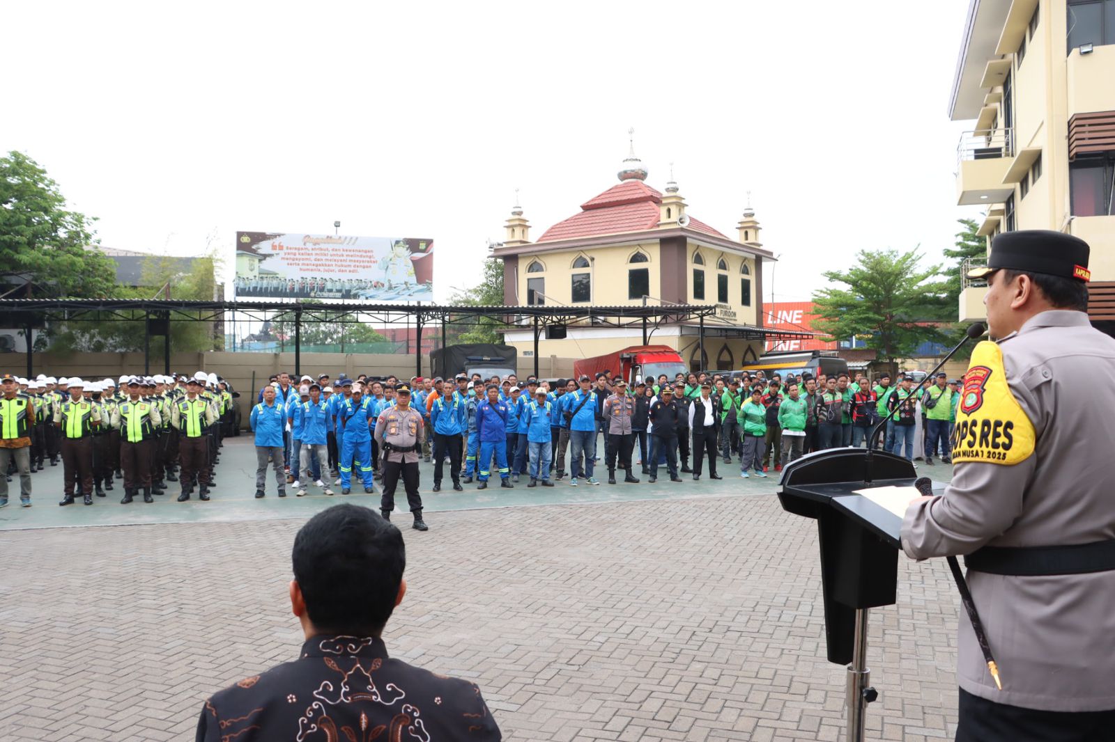 Apel siaga Kamtibmas di Pelabuhan Tanjung Priok (SinPo.id/Dok.Istimewa)