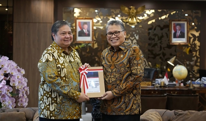 Menko Perekonomian Airlangga Hartarto. (SinPo.id/dok. Ekon)