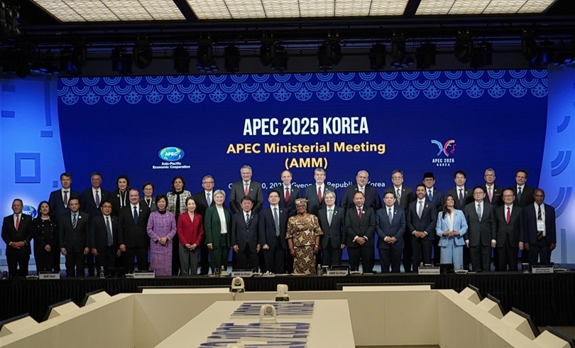 Mendag RI Budi Santoso pada acara KTT APEC di Korea Selatan. (SinPo.id/dok. Kemendag)