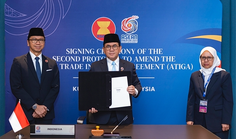 Mendag Budi Santoso di KTT ASEAN. (SinPo.id/dok. Kemendag)