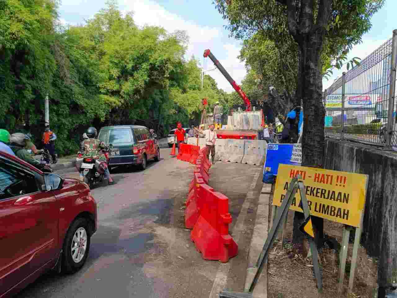 Proyek pekerjaan Paljaya di TB Simatupang (SinPo.id/ Dok. Pemprov DKI)