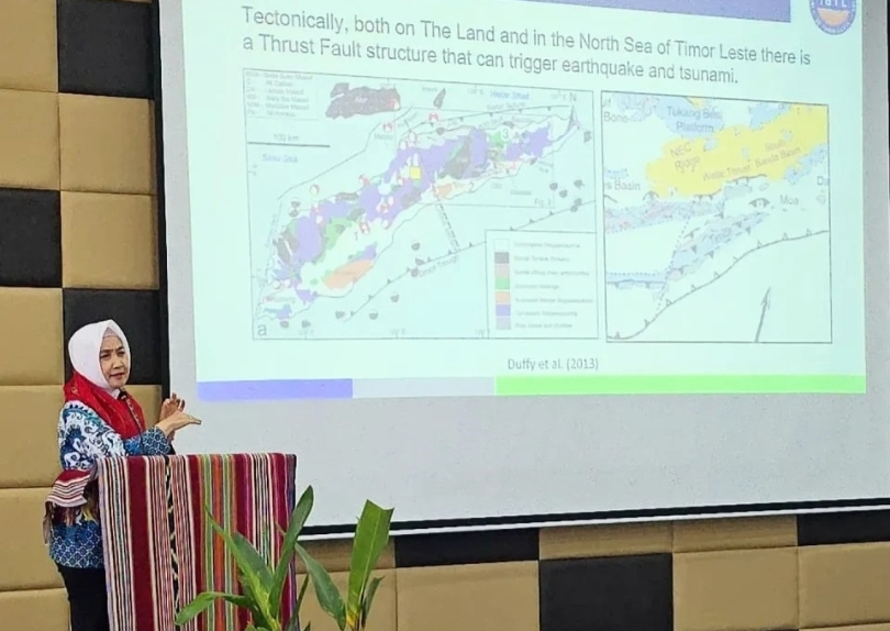 Kepala BMKG, Dwikorita Karnawati di Timor Leste (SinPo.id/ Dok. BMKG)