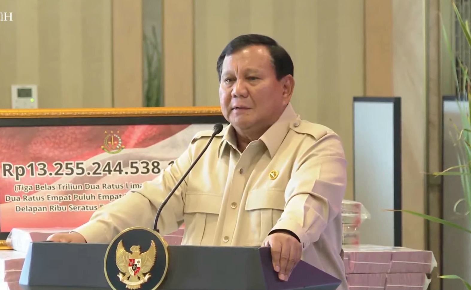 Presiden Prabowo Subianto (SinPo.id/Youtube Setpres)
