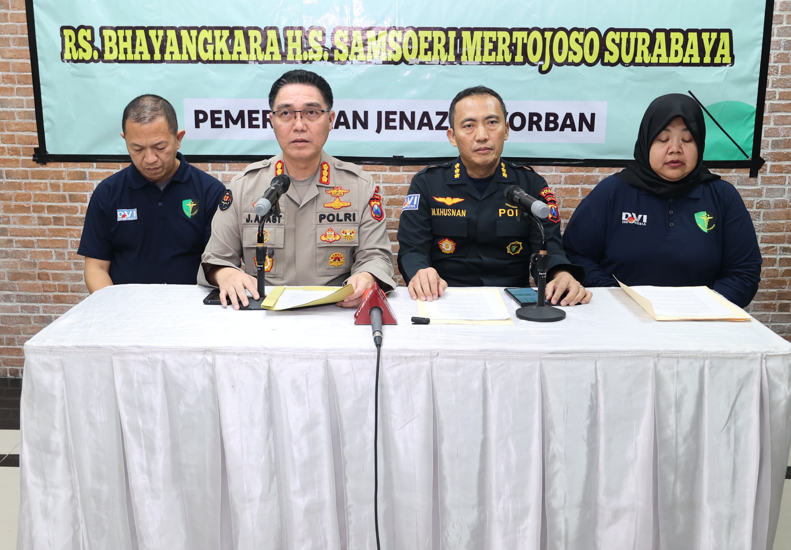 Konferensi pers kasus ambruknya pesantren Al Khoziny (SinPo.id/ Humas Polri)