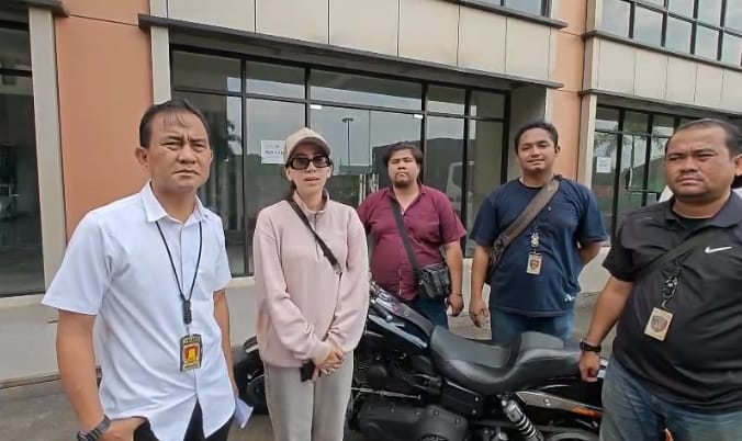 Motor Harley Davidson saat diserahkan ke pemiliknya (SinPo.id/Dok.Polres Jakpus)