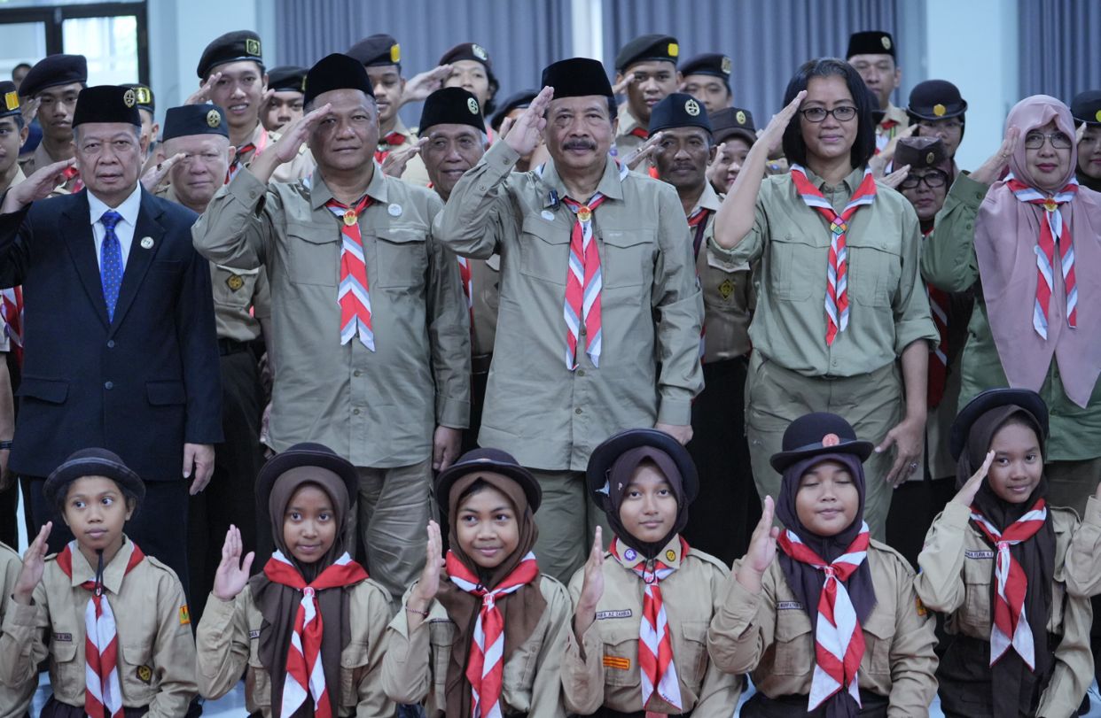 Salam Pamcasila oleh Pramuka (Sinpo.id/Tim Media)