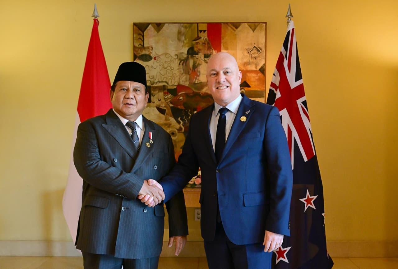 Presiden Prabowo Bertemu PM Selandia Baru Bahas Peningkatan Kerja Sama Ekonomi dan Perdagangan (SinPo.id/Setpres)