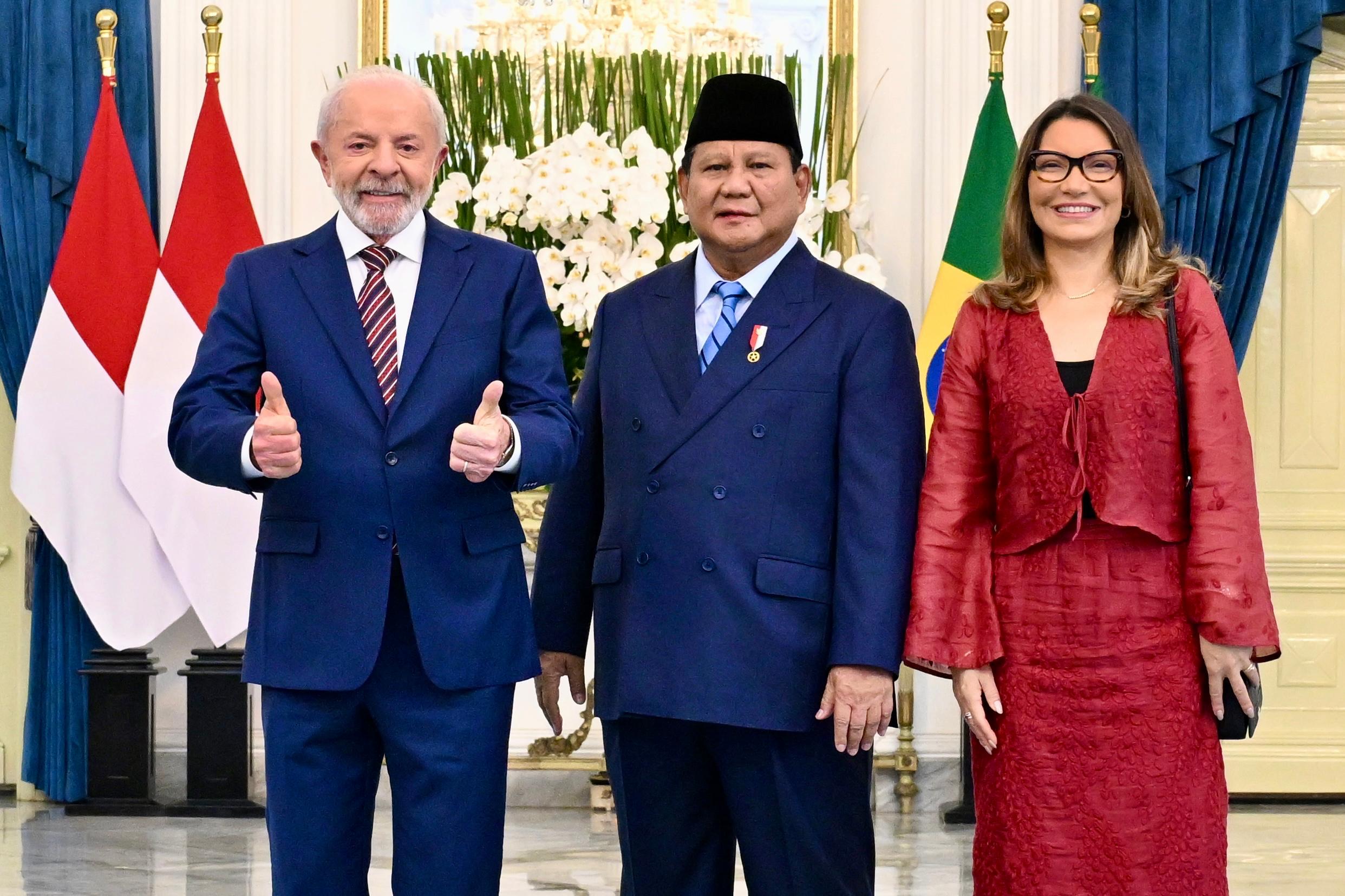 Presiden Prabowo bersama Presiden Brasil, Lula da Silva (SinPo.id/Setpres)