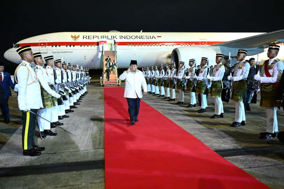 Presiden Prabowo Tiba di Malaysia Hadiri KTT Ke-47 ASEAN (SinPo.id/Setpres)