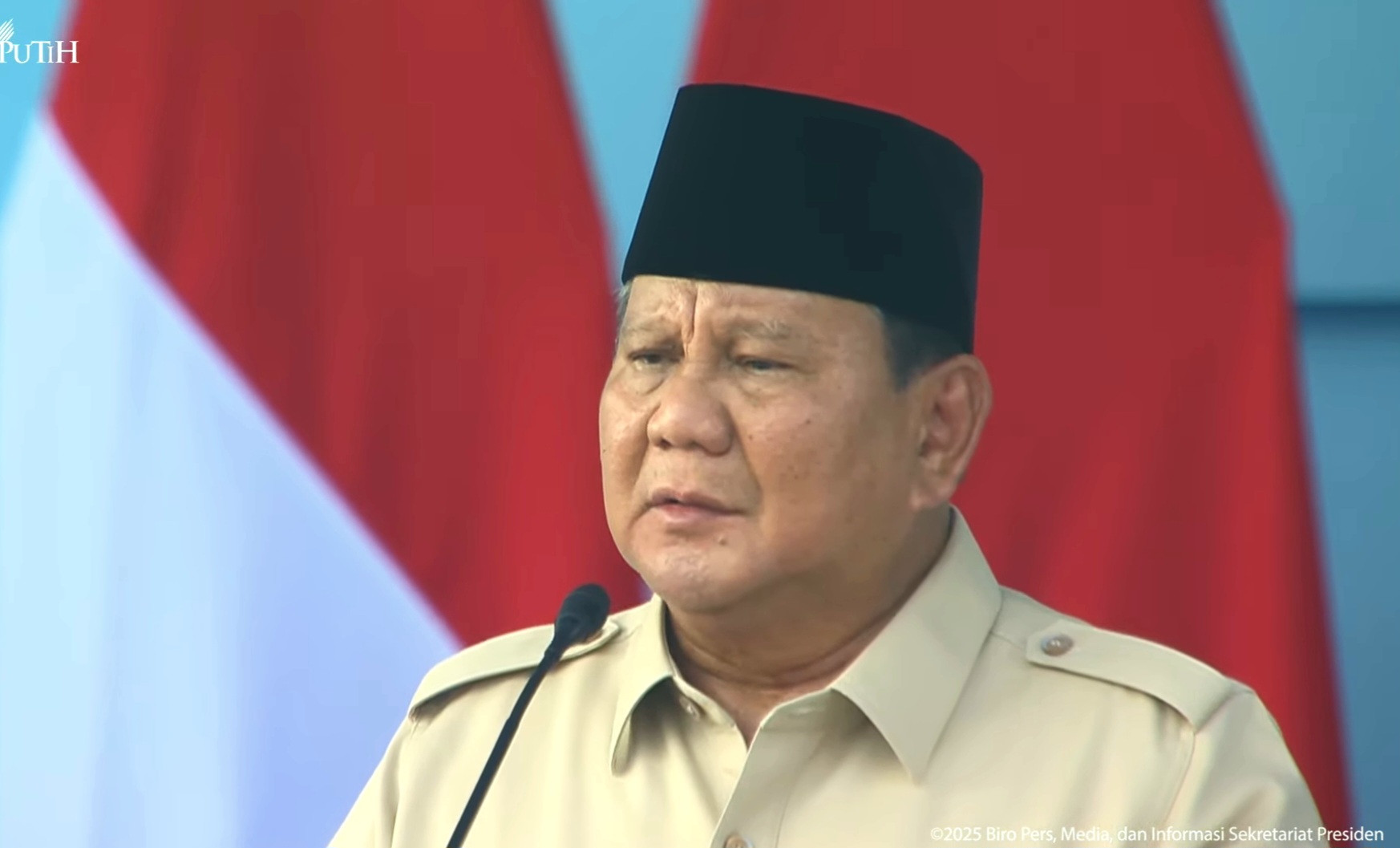Presiden Prabowo Subianto (SinPo.id/YouTube Setpres)