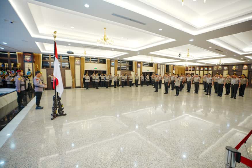 Upacara kenaikan pangkat perwira tinggi (SinPo.id/Dok.Polri)