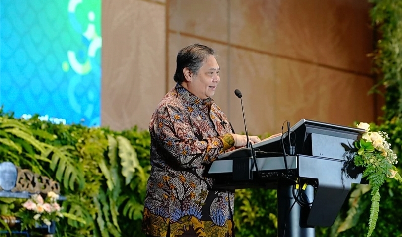 Menteri Koordinator Bidang Perekonomian Airlangga Hartarto. (SinPo.id/dok. Ekon)