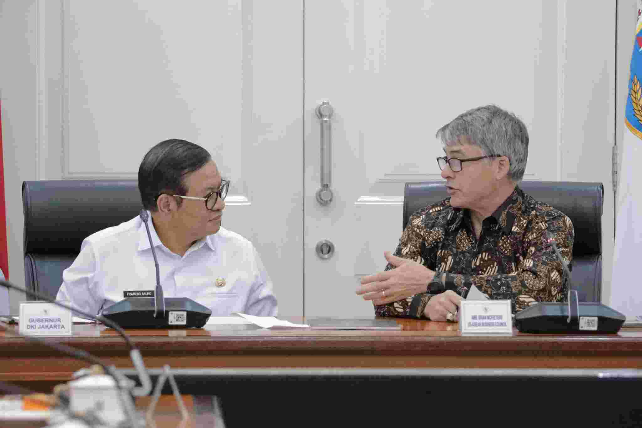 Gubernur Pramono Terima Delegasi Bisnis AS, Bahas Penguatan Investasi (SinPo.id/Beritajakarta)
