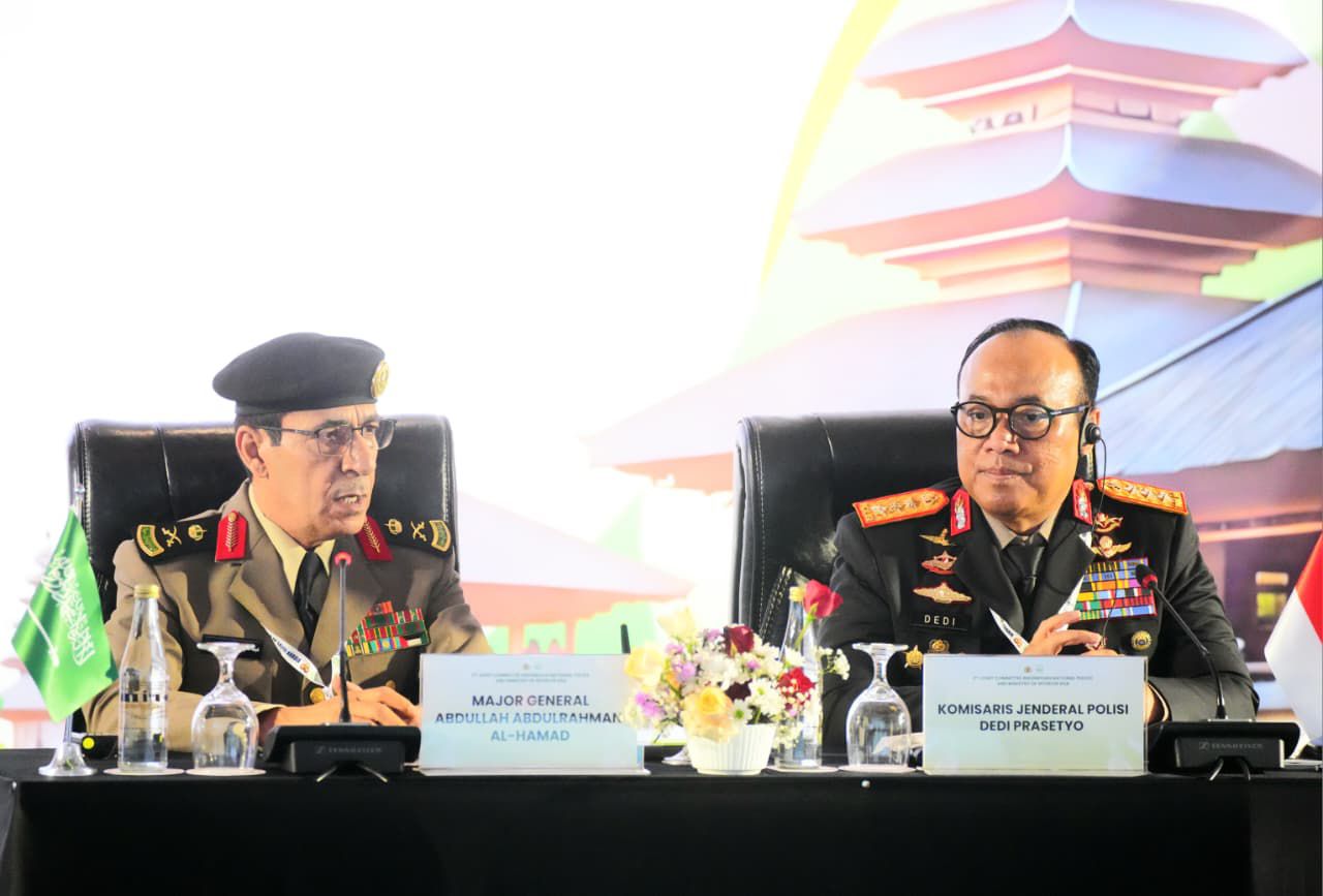 Wakapolri saat perjanjian kerja sama dengan Kerajaan Arab Saudi (SinPo.id/Dok.Polri)