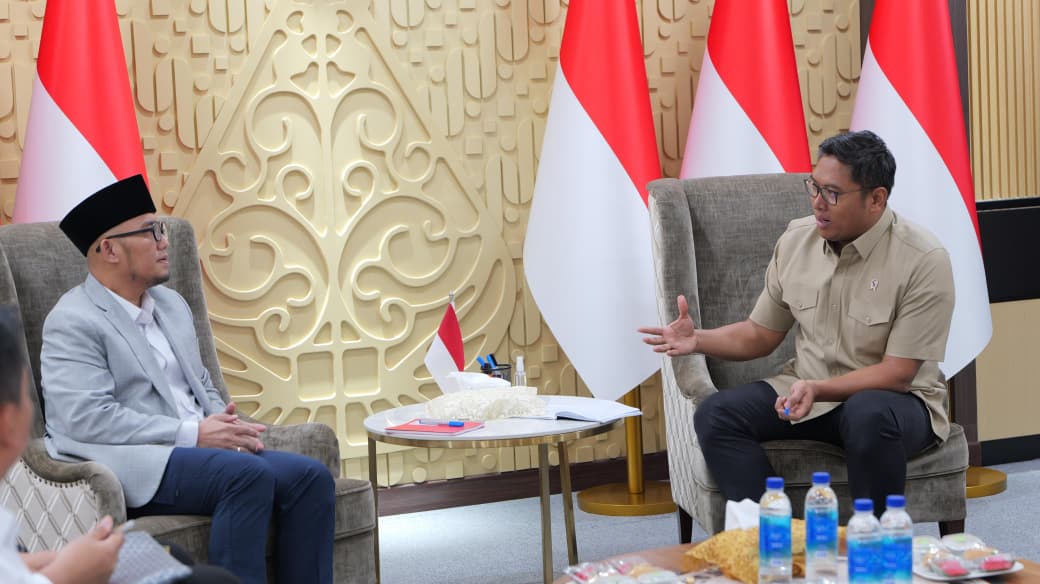 Wamentan Sudaryono dan Wakil Menteri Haji dan Umrah, Dahnil Anzar Simanjuntak. (SinPo.id/dok. Kementan)