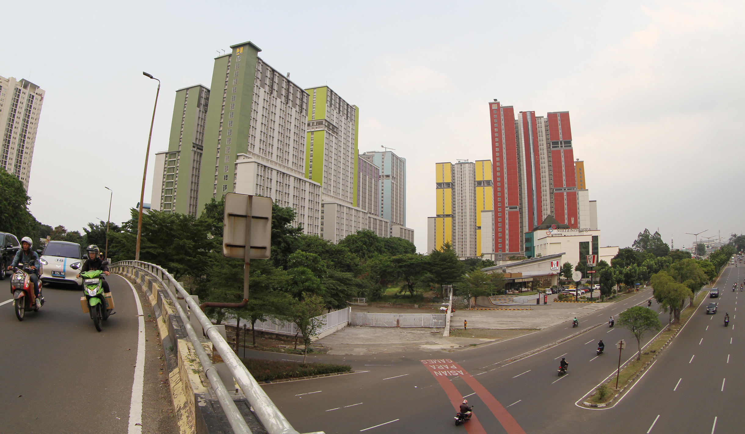 Kawasan Wisma Atlet Kamayoran. (Agus Priatna/SinPo.id)